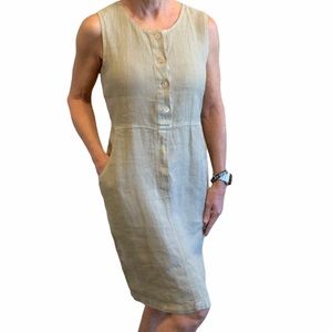 🔴SOLD🔴 AG Sport Khaki Linen Dress Sz S